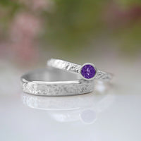 Matrix Amethyst Ring in Sterling Silver by Sheila Fleet Jewellery