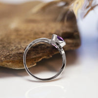 Thistle Ring with 6mm Amethyst by Sheila Fleet Jewellery