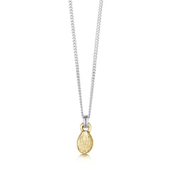 Groatie Buckie Small Pendant in Silver & 9ct Yellow Gold by Sheila Fleet Jewellery