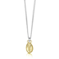 Groatie Buckie Pendant in Silver & 9ct Yellow Gold by Sheila Fleet Jewellery