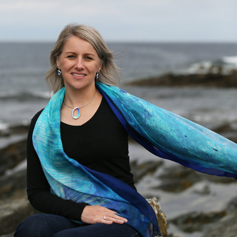 Sea & Surf Scarf by Sheila Fleet & Kirsteen Stewart