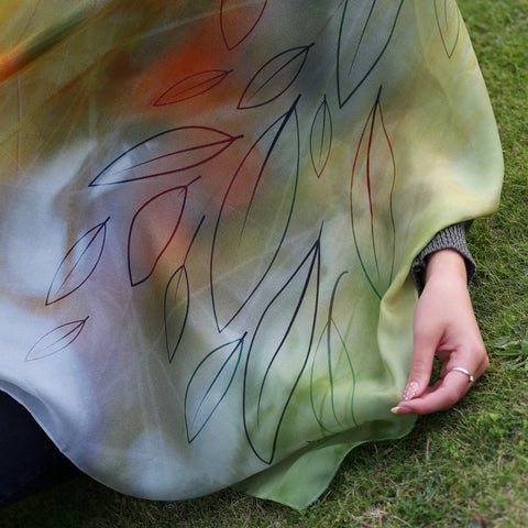 Seasons Silk Scarf by Sheila Fleet Jewellery