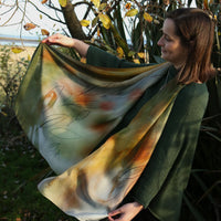 Seasons Silk Scarf by Sheila Fleet Jewellery