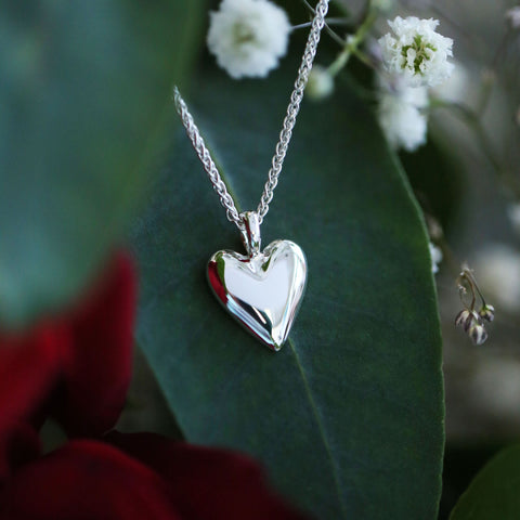 Secret Hearts Dress Pendant in Red Enamel by Sheila Fleet Jewellery