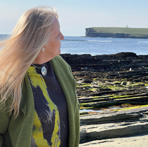 Birsay Disc Occasion Necklace in Sterling Silver