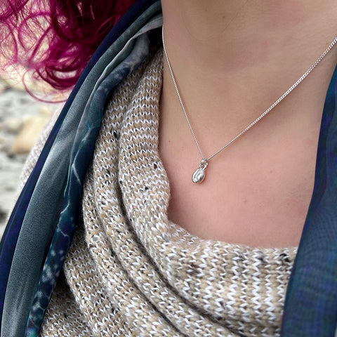 Groatie Buckie Small Pendant in Sterling Silver by Sheila Fleet Jewellery