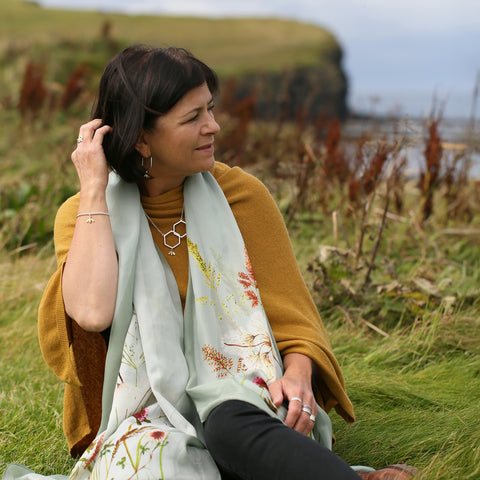 Summer Meadow Scarf by Sheila Fleet