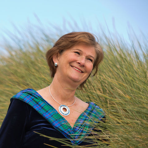 Skyran Enamel 'If' Stud Earrings in Sterling Silver by Sheila Fleet Jewellery