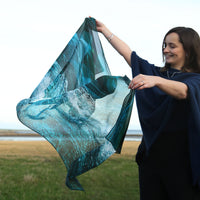 Tidal Silk Scarf by Sheila Fleet Jewellery