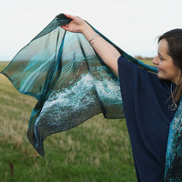 Tidal Silk Scarf by Sheila Fleet Jewellery