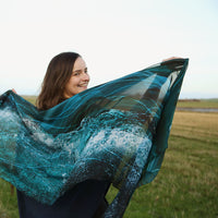 Tidal Silk Scarf by Sheila Fleet Jewellery