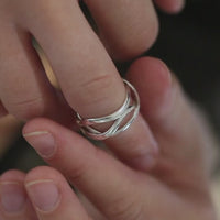 Tidal Ring in Sterling Silver