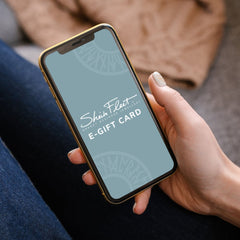 Sheila Fleet E-Gift Card on a mobile phone screen