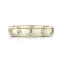 Traditional 12-diamond 4mm Constellation Ring in 18ct White Gold by Sheila Fleet Jewellery