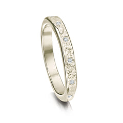 Matrix 12-Diamond Band in 18ct White Gold