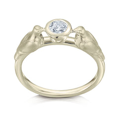 Dove Diamond Ring in 18ct White Gold