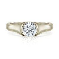 Venus 1.0ct Solitaire Diamond Ring in 18ct White Gold by Sheila Fleet Jewellery