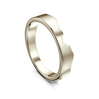 River Ripples Wedding Band in 18ct White Gold by Sheila Fleet Jewellery