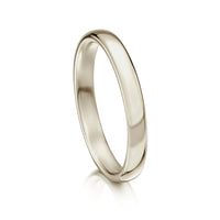 Traditional 2.5mm Wedding Ring in 18ct White Gold by Sheila Fleet Jewellery