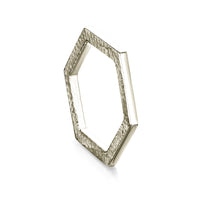 Honeycomb Hexagon Ring in 18ct White Gold by Sheila Fleet Jewellery