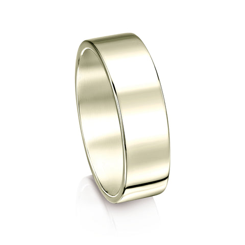 Contemporary 6mm Wedding Ring in 18ct White Gold by Sheila Fleet Jewellery