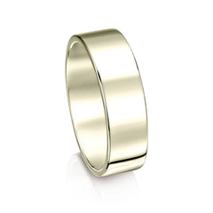 Contemporary 6mm Wedding Ring in 18ct White Gold by Sheila Fleet Jewellery