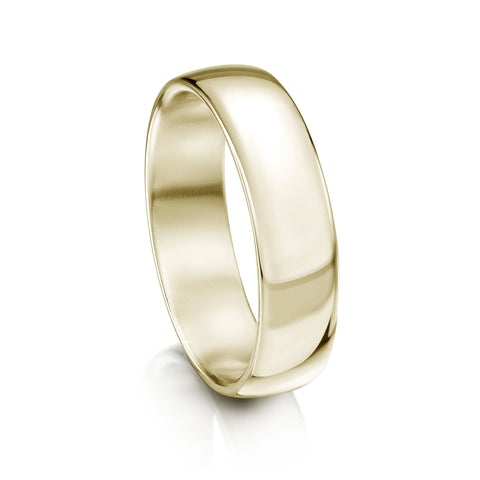 Traditional 6mm Wedding Ring in 18ct White Gold by Sheila Fleet Jewellery