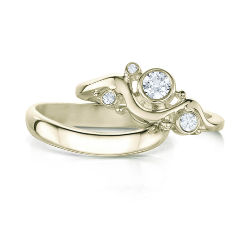 Cosmos Constellation Diamond Ring Set in 18ct White Gold by Sheila Fleet Jewellery