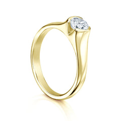 North Star 0.5ct Diamond Ring in 18ct Yellow Gold by Sheila Fleet Jewellery