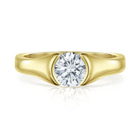 Venus 1.0ct Solitaire Diamond Ring in 18ct Yellow Gold by Sheila Fleet Jewellery