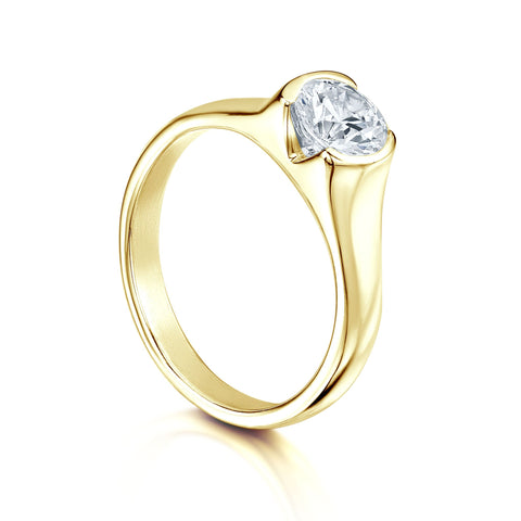 North Star 1.0ct Diamond Ring in 18ct Yellow Gold by Sheila Fleet Jewellery