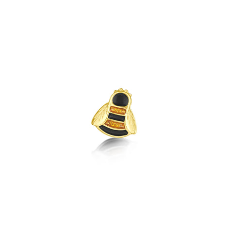Bumblebee Small Lapel Pin in 18ct Yellow Gold