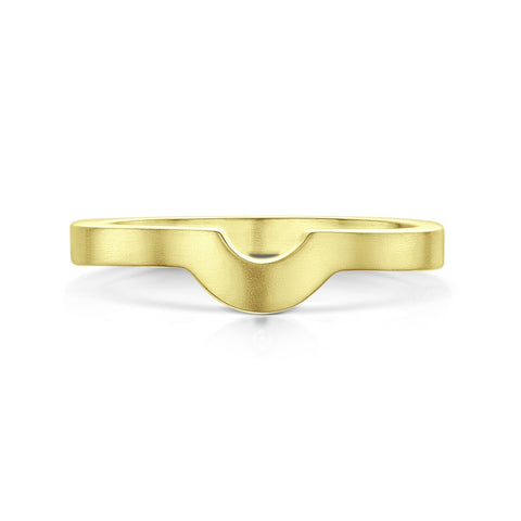 Arch Wedding Band in 18ct Yellow Gold (to match DR181) by Sheila Fleet Jewellery