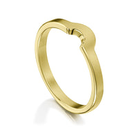 Arch Wedding Band in 18ct Yellow Gold (to match DR181) by Sheila Fleet Jewellery