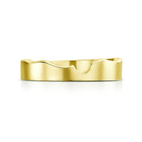 River Ripples Wedding Band in 18ct Yellow Gold by Sheila Fleet Jewellery