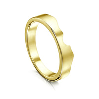 River Ripples Wedding Band in 18ct Yellow Gold by Sheila Fleet Jewellery