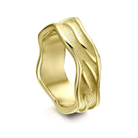 Sea Motion Ring in 18ct Yellow Gold by Sheila Fleet Jewellery