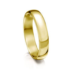 Traditional 4mm Wedding Ring in 18ct Yellow Gold by Sheila Fleet Jewellery