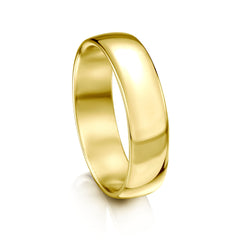 Traditional 6mm Wedding Ring in 18ct Yellow Gold by Sheila Fleet Jewellery