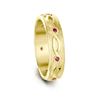 Sweetheart Ruby Ring in 18ct Yellow Gold