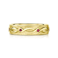 Sweetheart Ruby Ring in 18ct Yellow Gold
