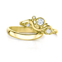 Cosmos Constellation Diamond Ring Set in 18ct Yellow Gold by Sheila Fleet Jewellery