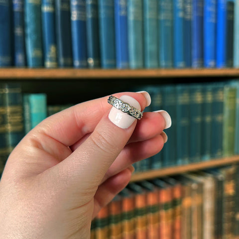 Celtic Knotwork Diamond Solitaire Ring in Platinum