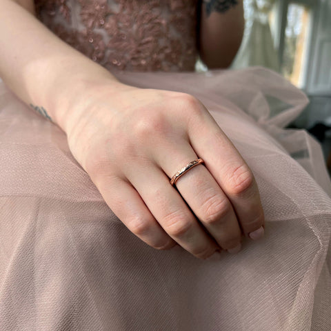 Matrix 3mm Band in 9ct Rose Gold