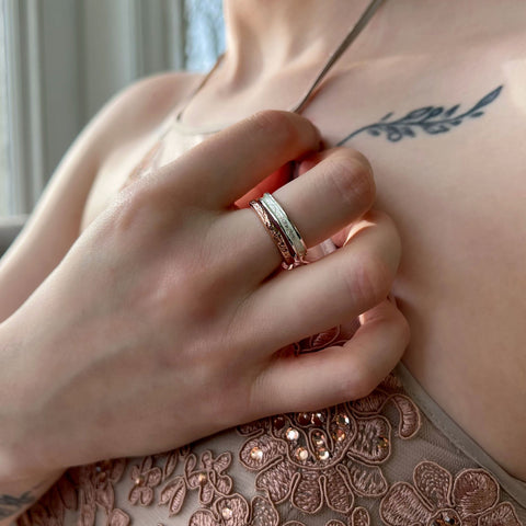 Matrix 3mm Band in 9ct Rose Gold