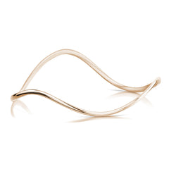 Tidal Single Bangle in 9ct Rose Gold by Sheila Fleet Jewellery