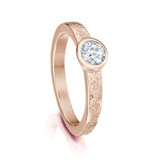 Matrix 0.40ct Diamond Ring in 9ct Rose Gold by Sheila Fleet Jewellery