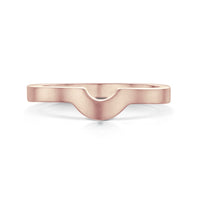 Arch Wedding Band in 9ct Rose Gold (to match DR181) by Sheila Fleet Jewellery