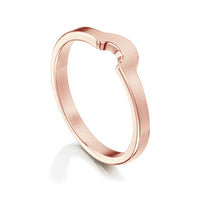 Arch Wedding Band in 9ct Rose Gold (to match DR181) by Sheila Fleet Jewellery
