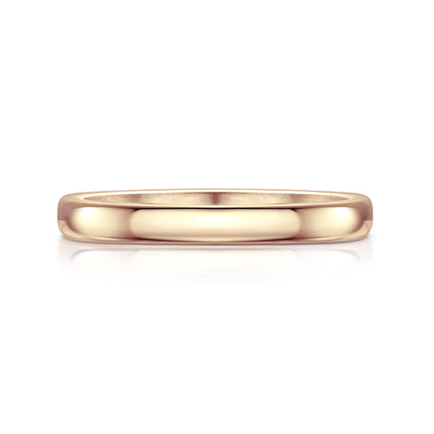 Traditional 2.5mm Wedding Ring in 9ct Rose Gold by Sheila Fleet Jewellery